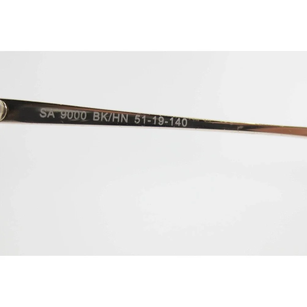 SA 9000 BK/HN Black Horn Browline Clubmaster Eyeglass Frames 51-19-140